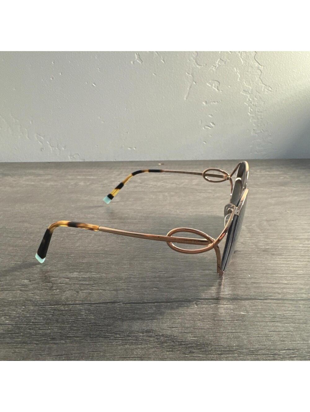 Tiffany And Co. Sunglasses TF 3065 6105/3D Tortoise Gold FRAMES ONLY 56-18-135 - Picture 3 of 6